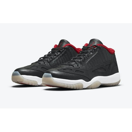 Jordan Air 11 Retro Low IE Bred Black/Red Basketball Shoes 919712-023 Men 11.5