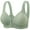 Green, variant on Women Wireless Bras Front Closure Solid Color Comfortable Support Side Coverage Daily Wear Plus Size Daily Wear Lightweight
