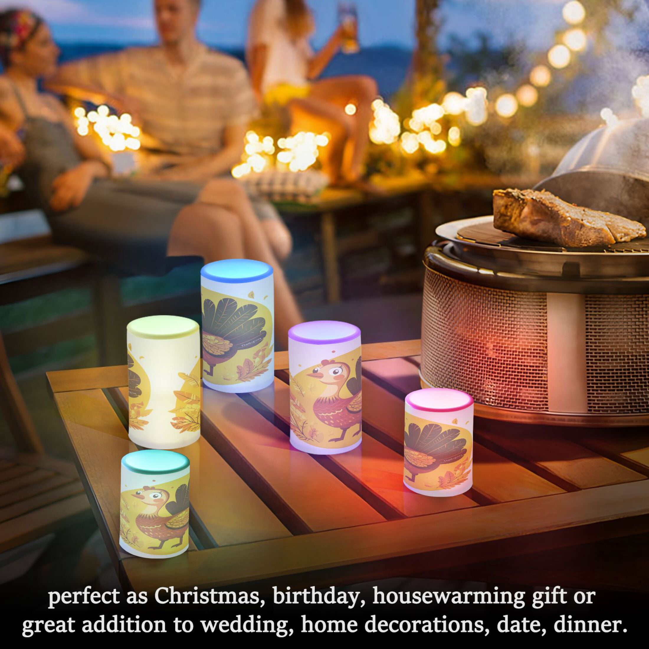 2 PCS Flameless Candles with Remote Timer LED Battery Operated Flickering Candle Light for Wedding Table Home Decoration Gifts Beauty Cute Turkey