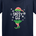 thumbnail image 4 of Inktastic Funny Christmas I'm the Sassy Elf with Shoes and Hat Youth T-Shirt, 4 of 5
