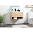 thumbnail image 2 of 30 inch single bathroom vanity in maple with backsplash, 2 of 8