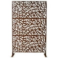 thumbnail image 5 of Outdoor & Indoor Privacy Screen Metal Privacy Screen 76" H×48" W, Freestanding Decorative Privacy Screen for Deck Balcony Patio, Privacy Fence Panels for Outside Lawn Garden, 5 of 5