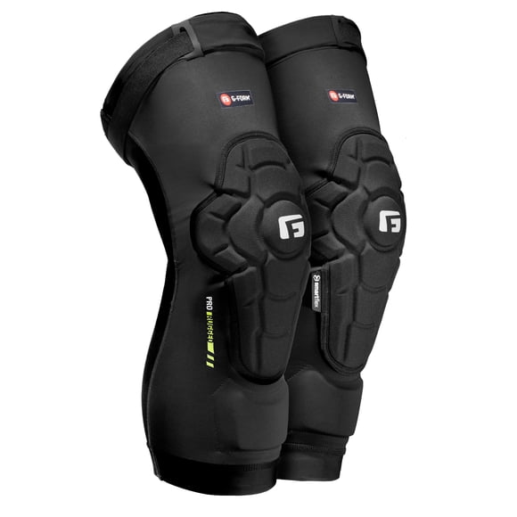 Rodilleras G-Form Pro-Rugged 2 MTB negras para adultos, medianas
