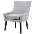 thumbnail image 4 of Boss Office Chaise de Réception Albany en Granit Gris et Noyer, 4 of 8