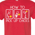 thumbnail image 4 of Inktastic How to Pick Up Chicks Funny T-Shirt, 4 of 5