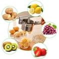 thumbnail image 2 of Potato Ricer, Stainless Steel Potato Ricer Multifunctional Professional Masher Heavy Duty ood Press for ruit Vegetable with 3 Pieces Replaceable Strainer ( ine Medium Coarse), 2 of 8