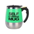 thumbnail image 1 of Taza autoagitadora de 400 ml con tapa Agitación automática Taza de café eléctrica de acero inoxidabl Tomshoo Verde, 1 of 7