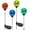 4 Pack, variant on PETGLE Solar Globe Lights Outdoor 4 Pack Garden Stake Lights Waterproof Cracked Crystal LED Color Changing Solar Pathway Lighting Auto On/Off for Landscape Patio Yard Christmas Decoration