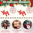 thumbnail image 5 of 12 piezas Adornos colgantes de árbol de Navidad de madera, Colgantes de decoración de madera, Adornos colgantes de árbol de Navidad de madera con cajas de almacenamiento y cuerda y cuentas(J, 5 of 5