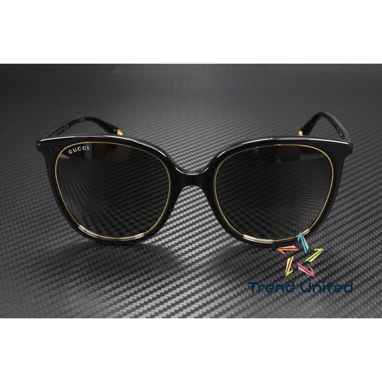 GUCCI GG1076S 001 Round Oval Panthos Acetate Black Grey 56  display picture 1