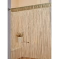 thumbnail image 3 of Nvzi Paquete de 2 cortinas de 39 x 79 pulgadas para puertas, divisores de ambientes,cortinas colgantes con cuentas para puertas de armarios de dormitorios, color champán, 3 of 4
