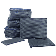Mad Style Packing Cubes Blue Diamond 6 Piece Set