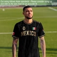 thumbnail image 3 of Zimjoy Men's 2026 Mexico Soccer Jersey Short Sleeve Crew Neck Training Shirt Breathable Sport Casual T Shirt for Soccer Fans Army Green M, 3 of 8