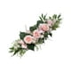 thumbnail image 5 of Arco de boda artificial con flores, letrero de bienvenida, decoración floral, arreglo floral para Rosa claro, 5 of 9