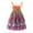 00-Orange2778, variant on Lullu Girls Floral Boho Dress Smocked Tie Shoulder Flowy A Line Beach Dress, Sizes 2-9
