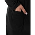 thumbnail image 5 of Wright's Women's Plus Size Long Sleeve Open Front Pocket Jersey Duster Cardigan, 1X-5X, 5 of 7