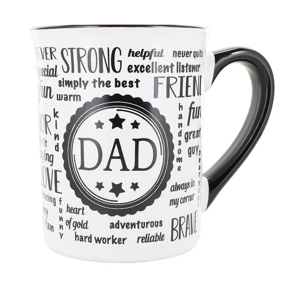 Cottage Creek Dad Mug, 16oz. Ceramic White Coffee Mug
