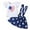 White, variant on Toddler Baby Girls Clothes Print Flying Sleeve Top And Suspender Skirt Set Two-piece Set Outfit Sets Size 18M-6T