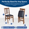 thumbnail image 5 of Stakmore True Mission Folding Chair, Fruitwood with Black Vinyl Seat (2-Pack), 5 of 6