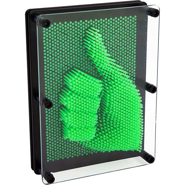 Juguete de impresión artística que brilla en la oscuridad / Ideal para el hogar y la oficina / Regalo divertido novedoso / Gadget de escultura de escritorio divertido en 3D / Juego