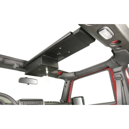 Overhead Mobile - Tuffy Security Products 142-01 Overhead Console; Black; Single Compartment;