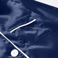 thumbnail image 7 of YYDGH Matching Jammies for Families Pajamas Sets Two-Piece Pj Sets Long Sleeve Sleepwear Satin Soft Button Down Loungewear Set, 7 of 7