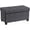 Dark Gray, variant on Ornavo Home 30 Inch Folding Storage Ottoman with Storage Bench, Large Storage Ottoman Bench, Storage Chest, Foot Rest Stool, Bedroom Bench with Storage