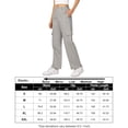 thumbnail image 5 of Yesfashion Cargo Pants Women Baggy Casual High Waisted Straight Leg Pants Loose Trousers with Pockets, 5 of 5