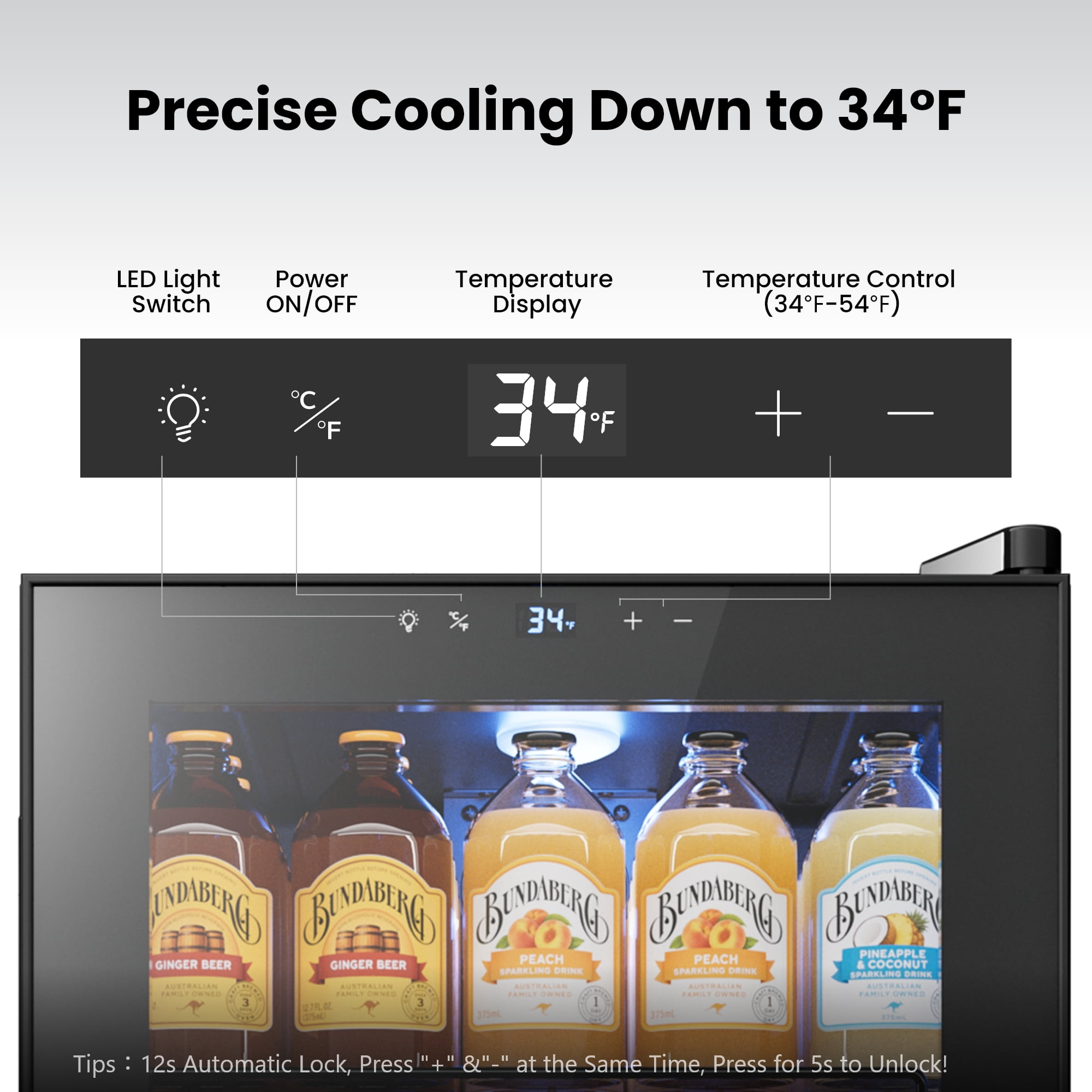 Yeego 232 Can Beverage Refrigerator, Beverage Cooler with Glass Door for Office/Bar/Home, 2 Pack