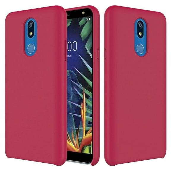 GSA Simple Made Soft Silicone Candy Case for LG K40 - Rose Red