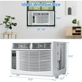 thumbnail image 2 of GAOMON 6000 BTU Window Air Conditioner, 3-In-1 WIFI AC Unit for Window, Works As Cooler, Dehumidifier & Fan with Timer, Sleep/ECO Mode & Installation Kit, Cooling Rooms Up to 350 Sq. Ft, 115V/60Hz, 2 of 7