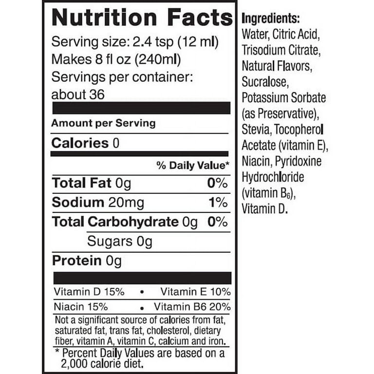 Calories et les Faits Nutritives pour Sodastream Limonade