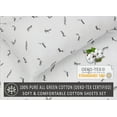 thumbnail image 6 of Ruvanti 100% Cotton Sheets - Crispy Cooling Percale Sheets - Breathable & Durable Queen Sheet Set - Deep Pocket Queen Size Sheets - Childhood Sketch – Moisture Wicking Bed Sheets - 4 Pieces, 6 of 9