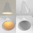 thumbnail image 3 of KAYYELAMP Set of Three White Metal Cone Lampshade H Type Track Light 3.2 Ft Adjusted Cord E12 Base Modern Design Track Lamp for Kitchen Stairs Home(No Bulb, Track), 3 of 7