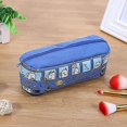 thumbnail image 5 of (blue) Small Animal Pencil Case, Large Capacity Canvas Car Pencil Case, Large Capacity Personalized Cute Pencil Case, Cute School Bus Pencil Case, Uni, 5 of 5