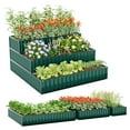 thumbnail image 5 of YYAo Raised Garden Bed,Outdoor Planter Box,Heavy-Duty Metal Outdoor 3-Tier Raised Garden Bed Planter Box-Green, 5 of 7