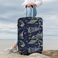 thumbnail image 3 of Lsque Hand Drawn Rockets Printed Luggage Cover, Travel Luggage Protector,Scratch and Dirt Resistant, Fits 18-32 Inch Luggage - Small, 3 of 9