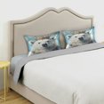 thumbnail image 5 of WOBOGO White Bear King Satin Pillowcase Soft Smooth Envelope Design Comfortable Bedding Essentials 20×26in, 5 of 9