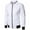 White, variant on Rloper-Lop Men's Waffle Bomber Jackets Lightweight Casual Jackets Tops Full Zip Up Fashion Coats Solid Color Long Sleeve Tops Outerwear Red 3XL