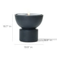 thumbnail image 7 of LuxenHome Dark Gray Resin Round Bubbler 18.7" Tall Outdoor Fountain with Lights, 7 of 7