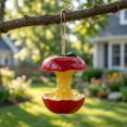 thumbnail image 3 of Cadancy Fruit Shaped Bird Feeder Outdoor Hanging Wild Bird Seeds Feeder Resin Garden Decor Patio Yard Decoration landscape Ornament Novetly Housewarming Gift, 3 of 5
