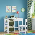 thumbnail image 3 of RiverRidge Kids 2pc Two-Tone Collapsible Cube Fabric Storage Bins with Handles - Olive, 3 of 7