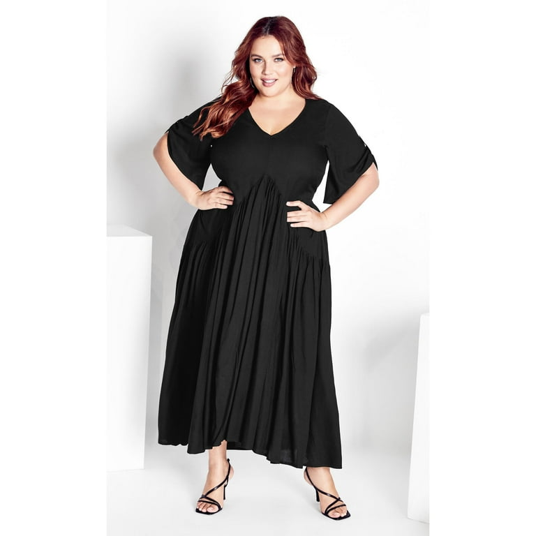 avenue black dress Avenue Women's Plus Size Val Dress, Size: 20, Black