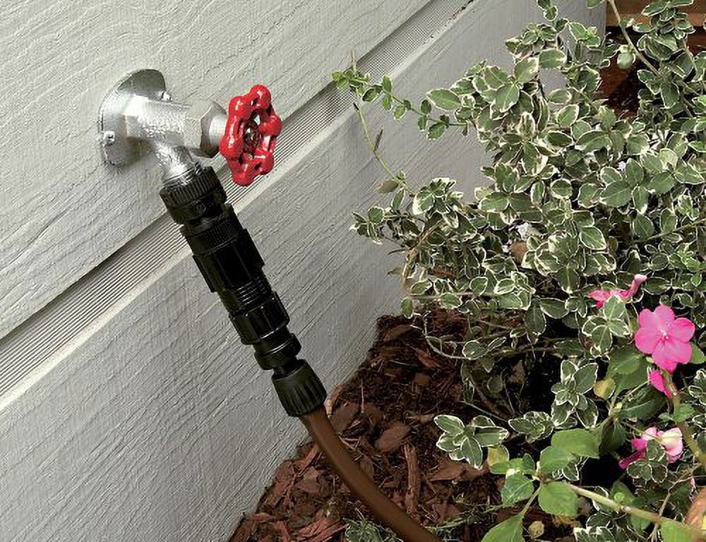 Rain Bird FCKIT-1PK Drip Irrigation Easy Fit Faucet Connection Kit for 1/2" Tubing, Includes Pressure Regulator and Filter