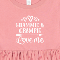 thumbnail image 4 of Inktastic Grammie and Grampie Love Me Girls Baby Dress, 4 of 5