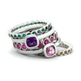 thumbnail image 2 of Created Synthetic Ruby Ring 1.70 Carat (ctw) in Sterling Silver, 2 of 4