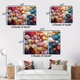 thumbnail image 4 of Designart "Pointillist Seashells in Color I" Animals Floater Framed Wall Art Living Room, 4 of 7