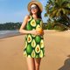 thumbnail image 3 of Fotbe Avocado Vestido de Verano sin Mangas para Mujer – Vestido Midi Línea A, Estilo Camiseta Floral, Vestido Playero Casual y Fluido, 3 of 7
