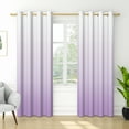 thumbnail image 7 of Nanqianyi Purple Ombre Blackout Curtains, Room Darkening Curtains with Grommet Thermal Insulated Window Drapes for Living Room, Bedroom, 42 X 96 Inch 2 Panels, 7 of 7