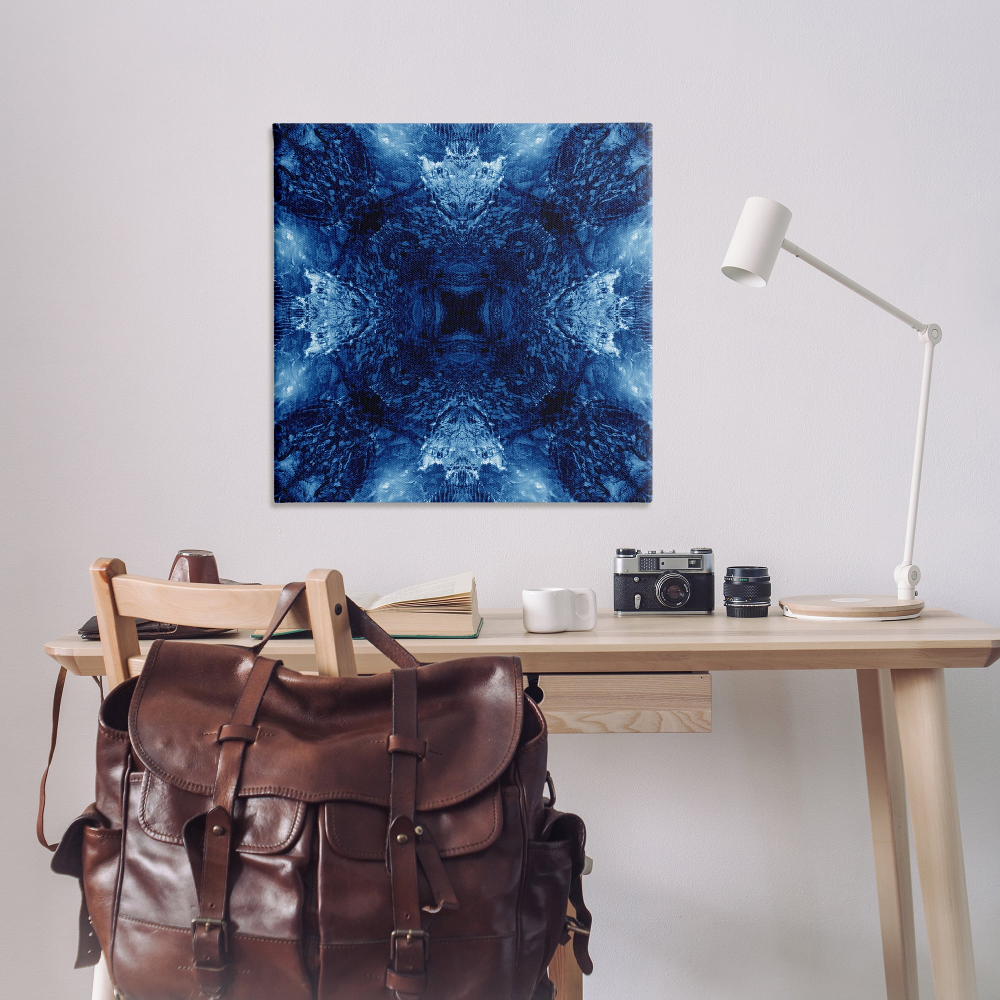 Stupell Industries Symmetrical Tie Dye Pattern Abstract Painting Wrapped Canvas Art Print Wall Art, 36 x 36